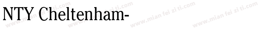 NTY Cheltenham字体转换